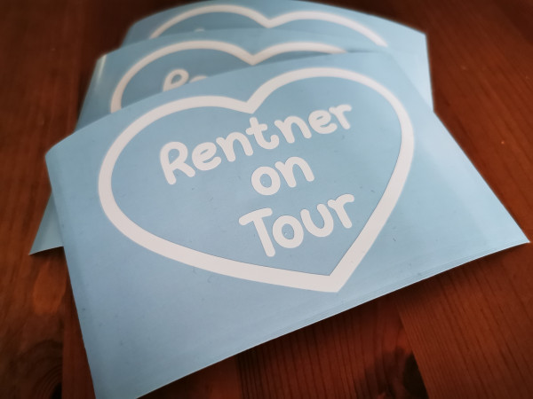Aufkleber "Rentner on Tour"